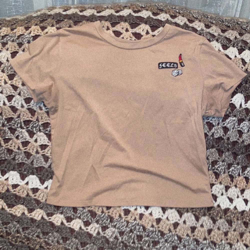 Brown crop top